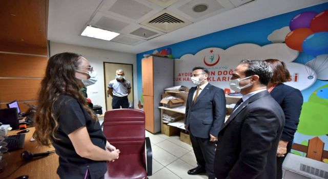 Aydın Valisi Aksoy Bayramda Hastane Ziyareti Yaptı