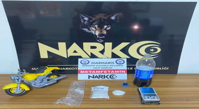 Oyuncak motorun içinde uyuşturucu bulundu