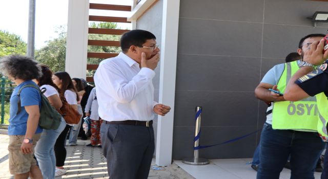 Başkan Özcan'a imdadına yetiştiği gençten teşekkür