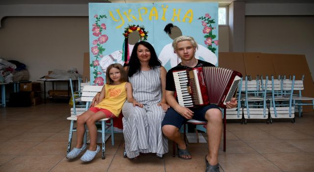 Savaş mağduru Ukraynalı çocuklar babalar gününü buruk geçiriyor
