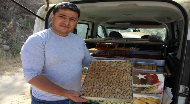 15 yıldır dağlarda üreticilere tatlı satıyor