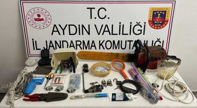 Bağ evinden çaldı, jandarma yakaladı