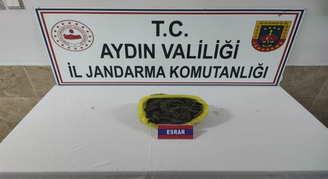Jandarma yarım kilo esrar ele geçirdi