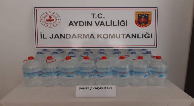 Jandarma 200 litre kaçak alkol ele geçirdi