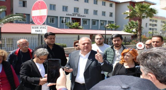 CHP Nazilli İlçe Başkanı Serdar Alptekin, Afiş krizine itiraz etti