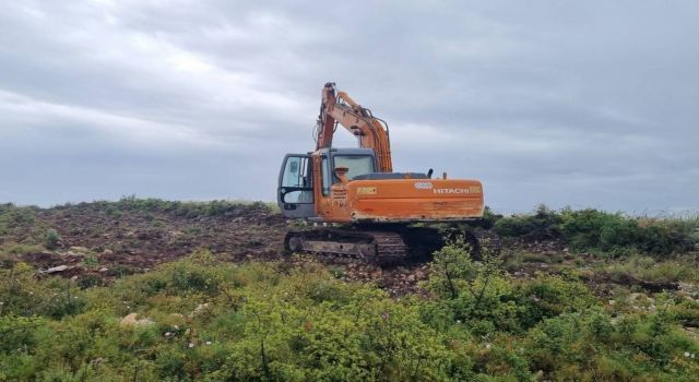 Hazineye ait araziyi kazarken jandarma yakaladı