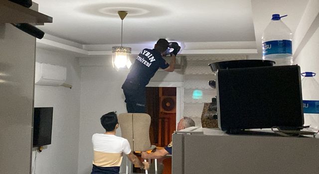 Eve giren yarasa paniğe neden oldu