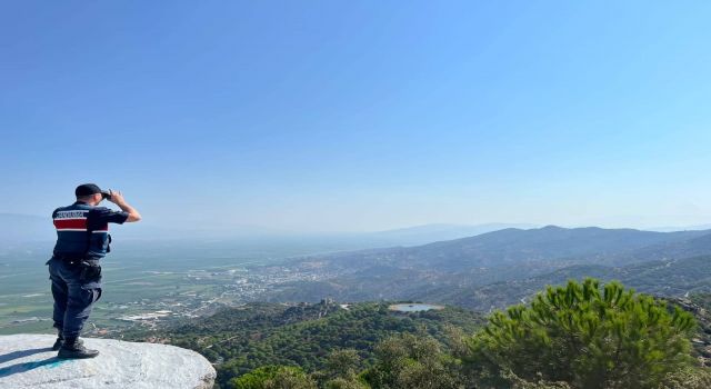 Aydın jandarmasından havadan gözetim