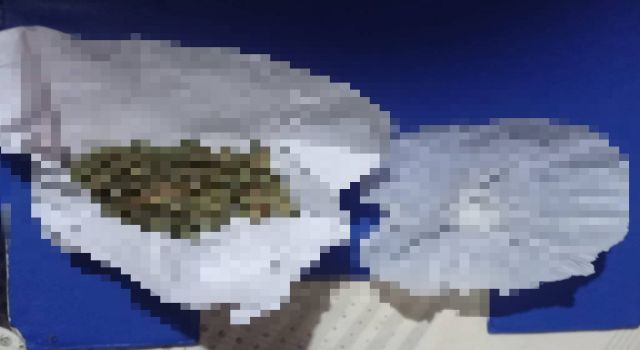 Şüphe üzerine durdurulan araçta yasaklı madde kullanılmış