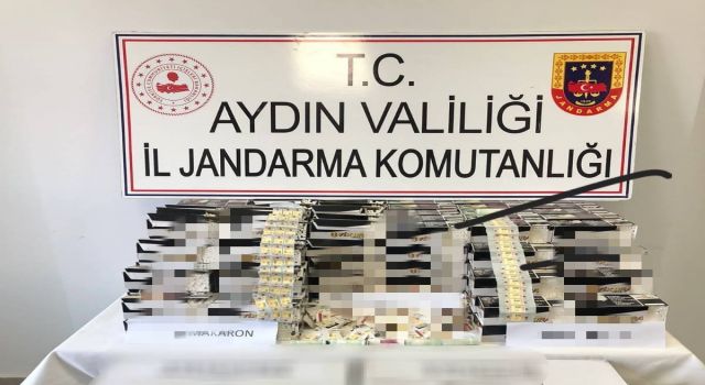 İncirliova'da 40 makaron ele geçirildi