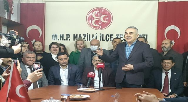 AK Partili Savaş MHP Nazilli’ye misafir oldu