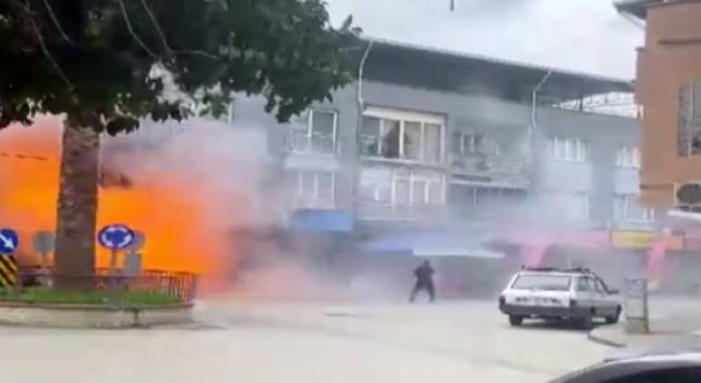 Bomba gibi patlayan tüpler, ortalığı savaş alanına çevirdi