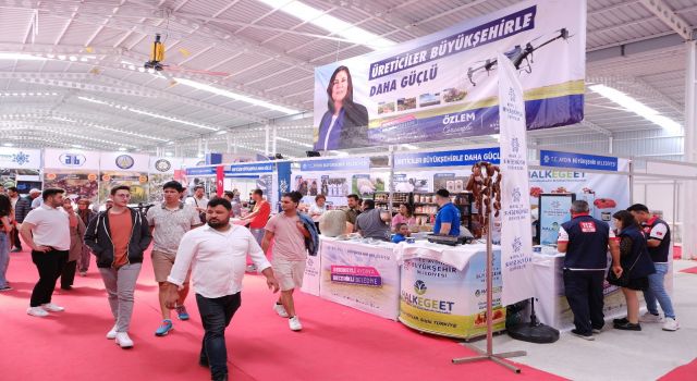 Tarım Fuarı’nda Aydın Büyükşehir Belediyesi standına yoğun ilgi