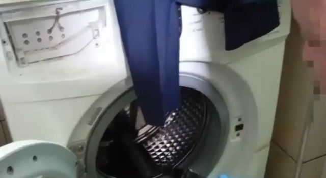 Çamaşır makinesinden çıkanlar şok etti