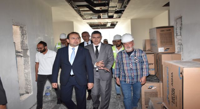 Didim Devlet Hastanesi inşaatında çalışmalar hız kesmiyor