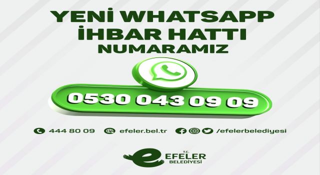 Efeler'in İhbar Hattı güncellendi