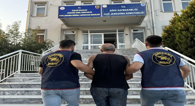 Söke’de 10 yıl hapis cezası ile aranan şahsı jandarma yakaladı