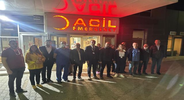 Aydın İl Sağlık Müdürü Şenkul, hastane ziyaretlerine devam ediyor