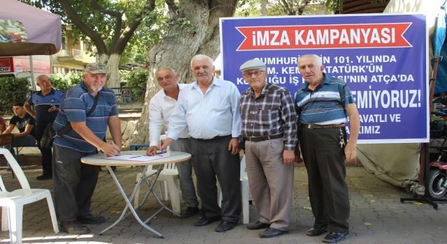 Banka şubesinin kapanmaması için imza kampanyası başlatıldı