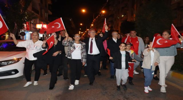 Cumhuriyetin 101. Yılında Nazilli fener alayında buluştu