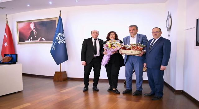 Başkan Çerçioğlu ATB Başkan Yardımcısı Ülgen ve Muhtar Kuruş'u ağırladı
