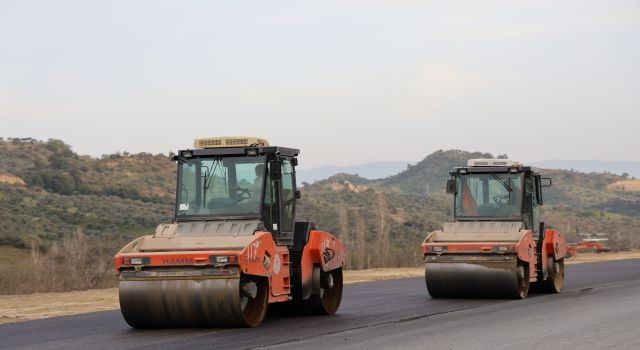 Köşk-Ödemiş bağlantı yolunun ilk etap çalışmaları başladı