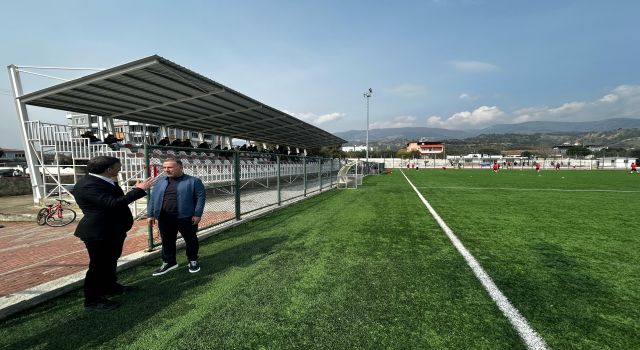Kuyucak'taki spor yatırımları incelendi