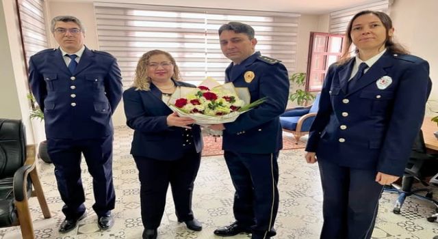 Germencik Kaymakamı Doğru, İlçe Emniyet Müdürü Haykırer ve teşkilat mensuplarını ağırladı