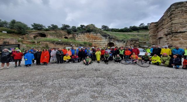 Jandarmadan bisikletçilere güvenlik desteği