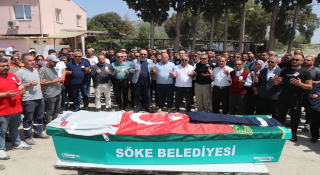 Kazada hayatını kaybeden belediye işçisi toprağa verildi