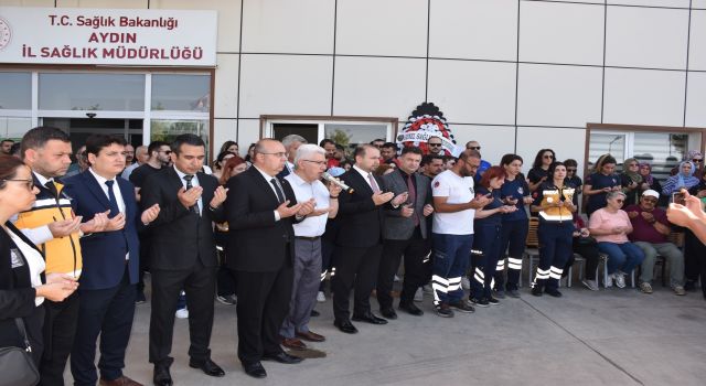 Ambulans şoförü Erke’yi mesai arkadaşları son yolculuğuna uğurladı