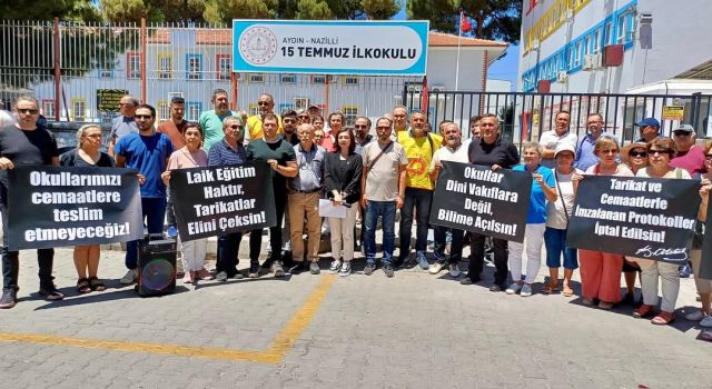 Nazilli’de Hayrat Vakfı Protestosu