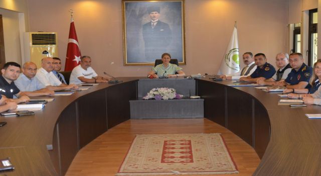 NAZİLLİ'DE ORMAN YANGINLARIYLA MÜCADELE TOPLANTISI GERÇEKLEŞTİRİLDİ