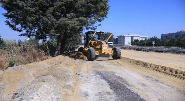 İncirliova'da karayolunda çalışmalar sürüyor