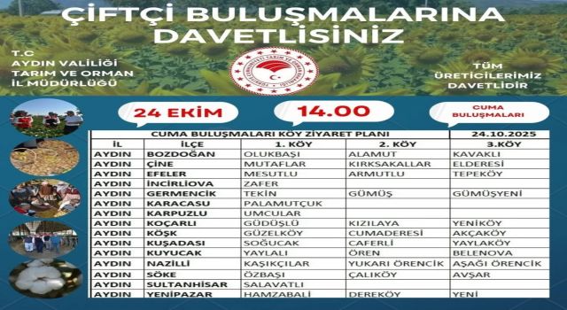 Aydın'da 'çiftçi buluşmaları' sürüyor