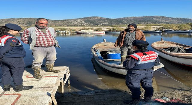 Bafa Gölü’nde hayvanların yaşam alanları kontrol edildi