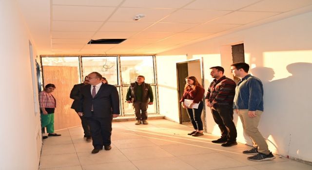 Vali Canbolat, Huzurevi ve Rehabilitasyon Merkezi inşaatında incelemelerde bulundu