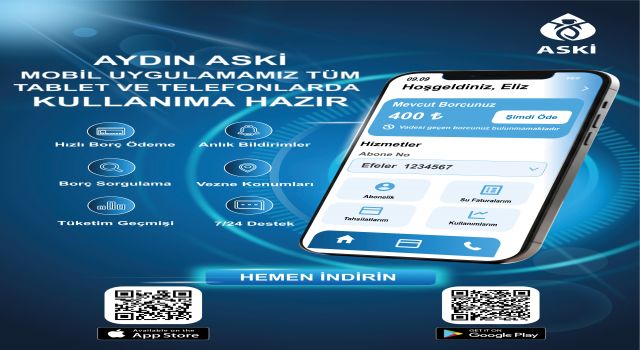 ASKİ Mobil Uygulaması Aydınlıların hizmetinde