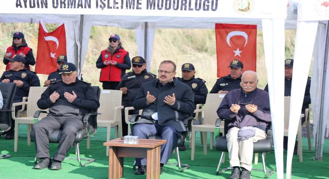 Aydın'da şehit polisler adına fidan dikildi