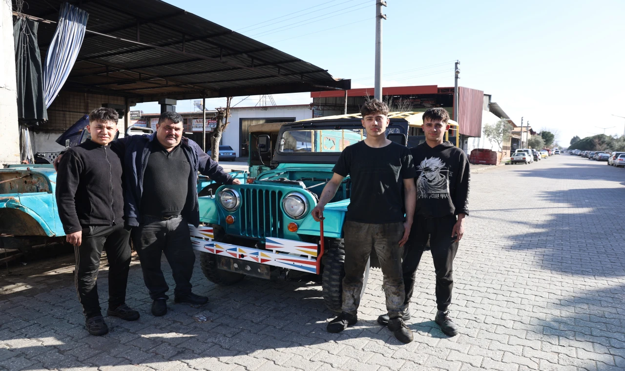 Ali Usta'nın elinde metal yığınları nostaljik bir araca dönüşüyor