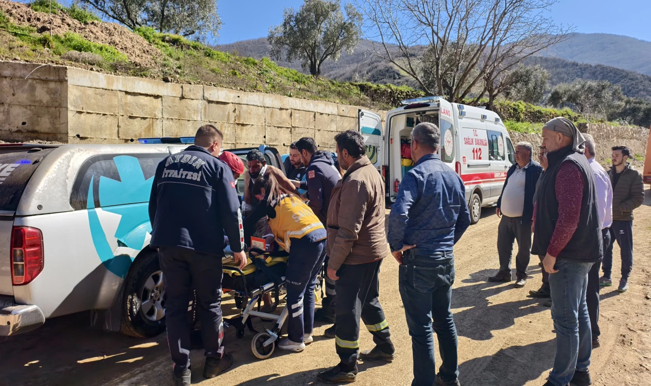 Nazilli’de Feci Kaza: Uçuruma Yuvarlanan Kepçenin Operatörü Yaralandı