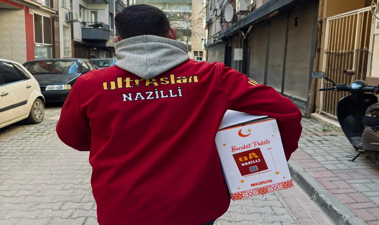 UltrAslan Nazilli'den gıda kolisi desteği