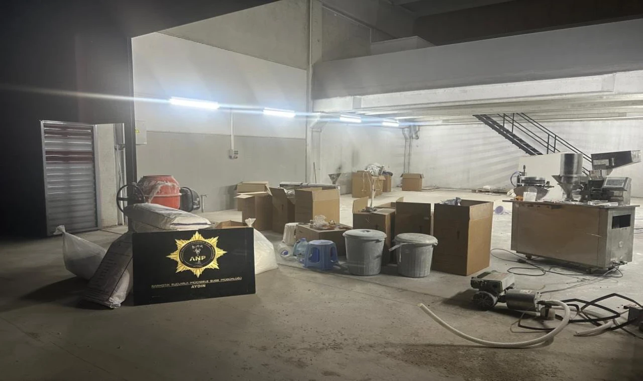 Aydın polisinden zehir üretimine ağır darbe: 271 kilo 860 gram ham madde ele geçirildi