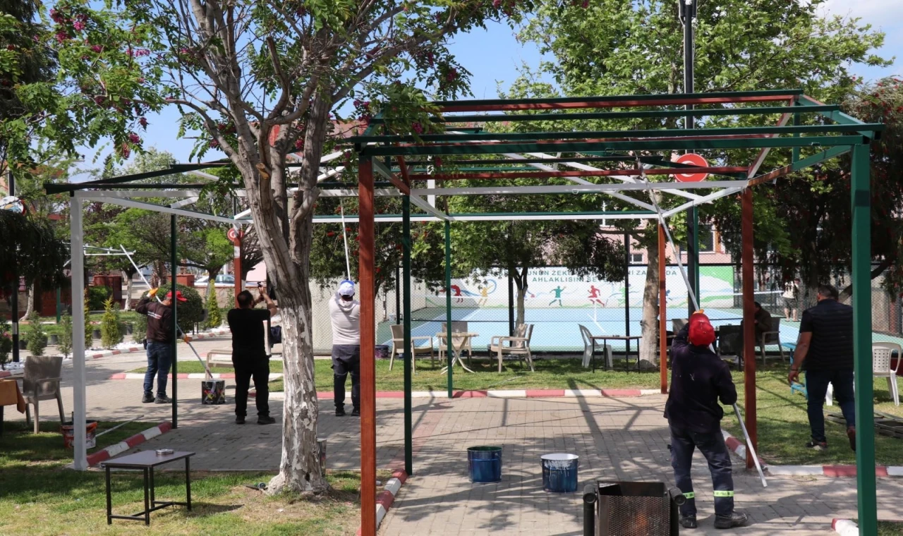 Bozdoğan Belediyesi Sosyal Alanlarda Düzenleme Çalışmaları Devam Ediyor