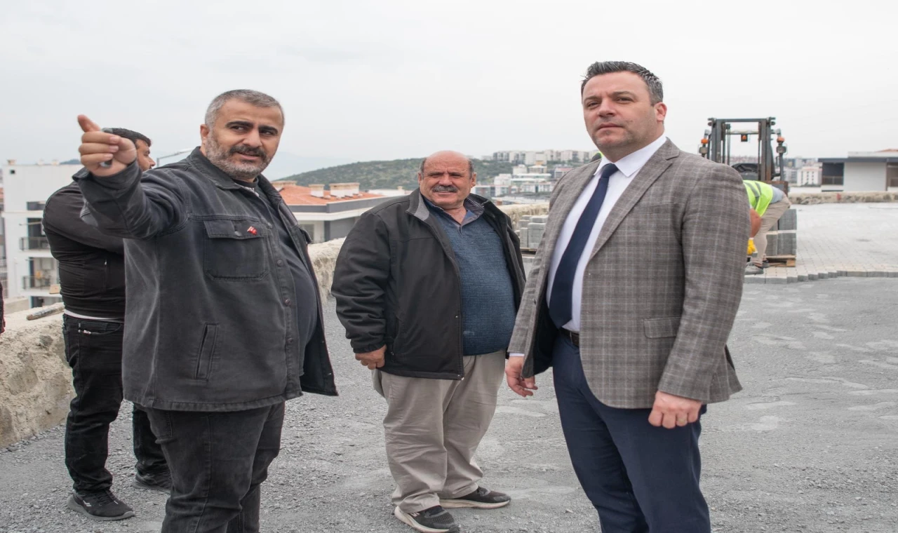 DEĞİRMENDERE’DE YOL ÇALIŞMALARI YERİNDE İNCELENDİ