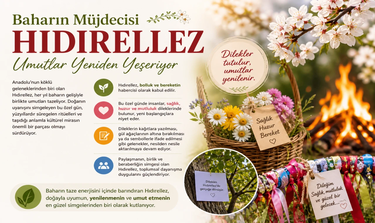 Baharın Müjdecisi Hıdırellez: Umutlar Yeniden Yeşeriyor