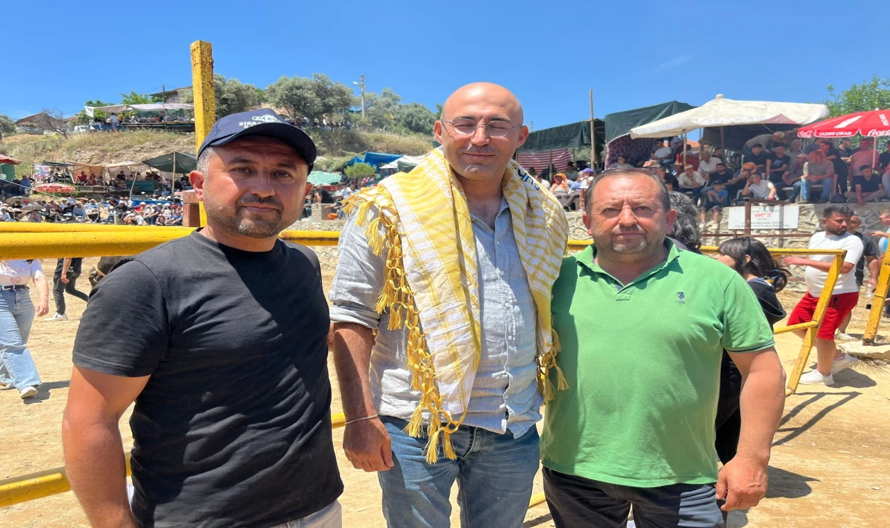 Germencik’te 63 çift boğa güreşti