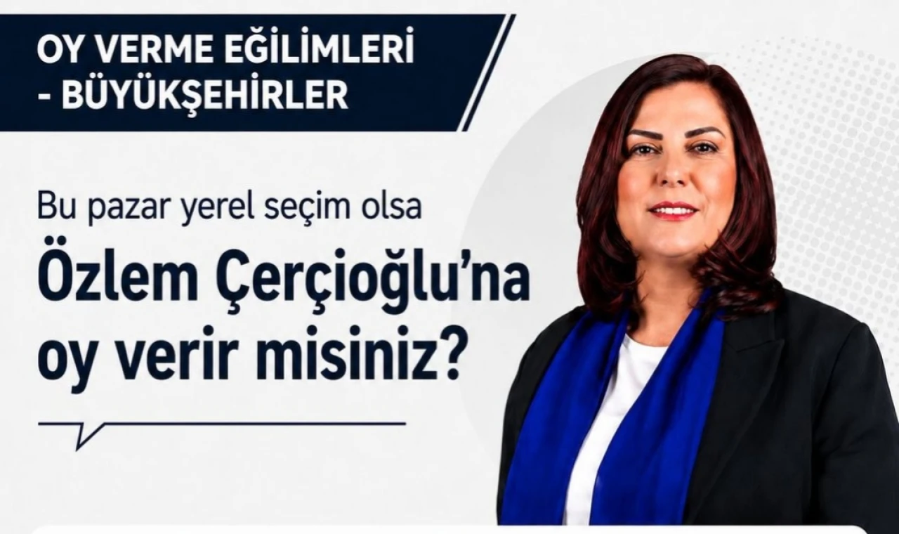 Başkan Çerçioğlu ankette yüzde 51,1 destek aldı