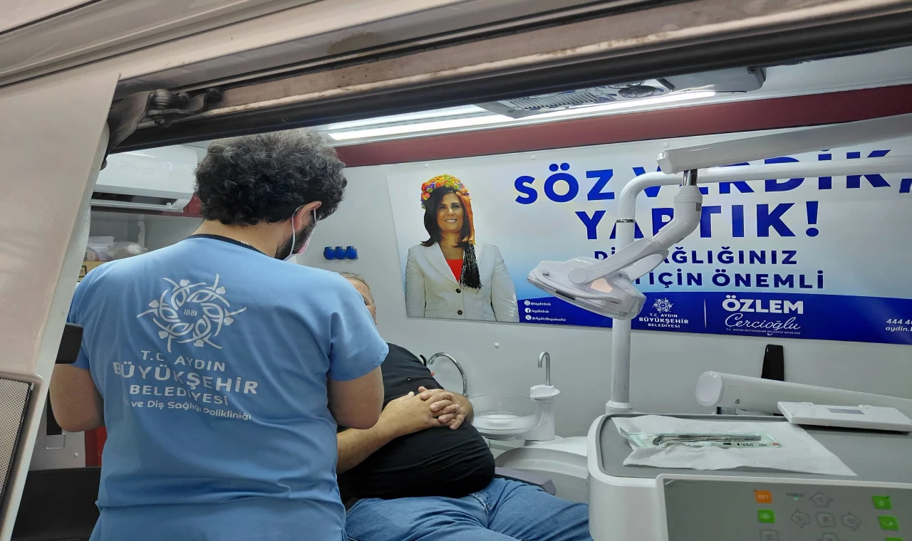 Başkan Çerçioğlu'nun Mobil Diş Sağlığı Hizmeti Feslek'te Vatandaşlarla Buluştu