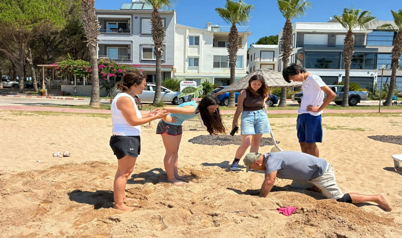 Caretta caretta yuvası koruma altına alındı